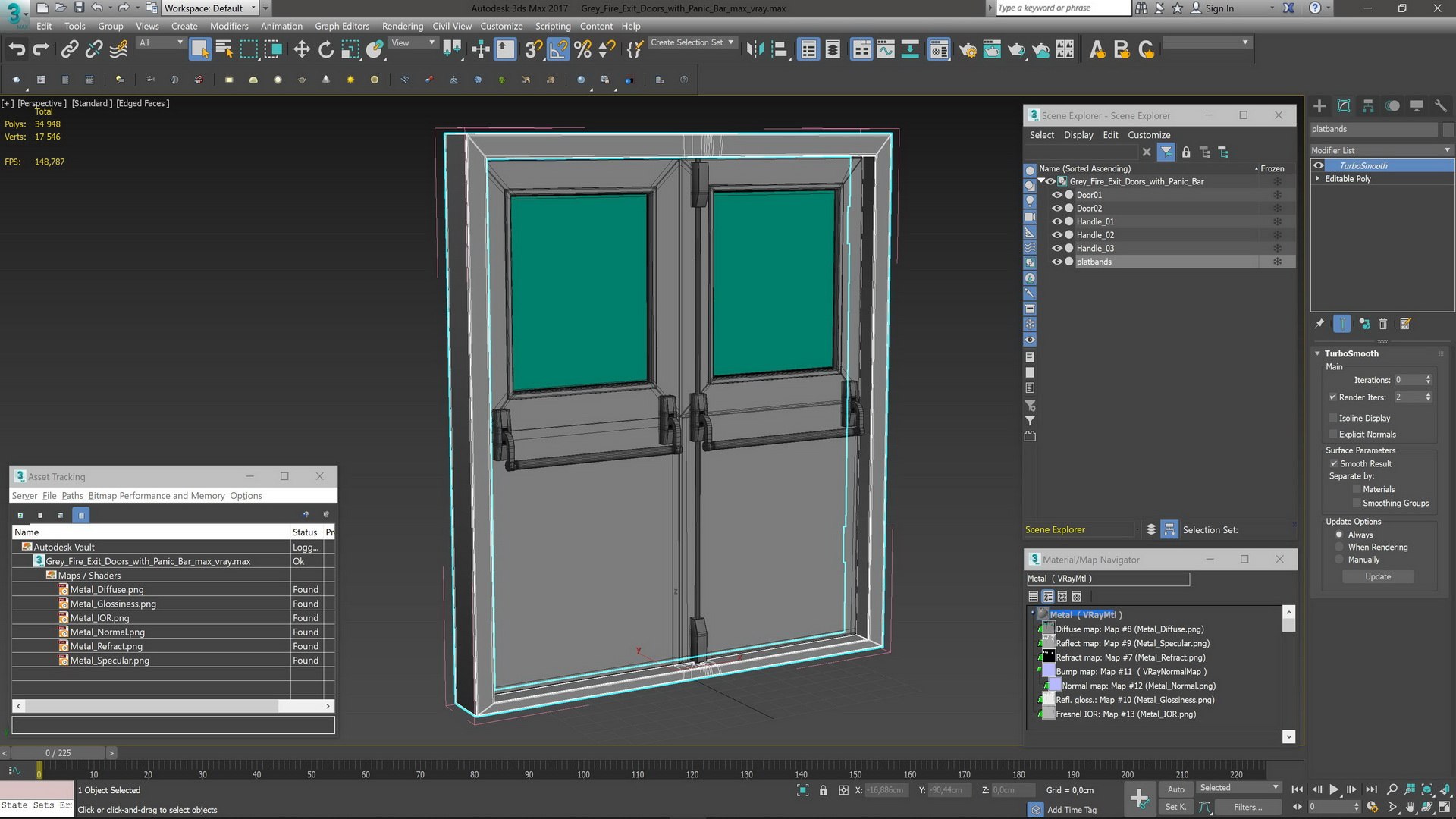 Grey Fire Exit Doors with Panic Bar model https://p.turbosquid.com/ts-thumb/Fm/KsOEXU/dc/greyfireexitdoorswithpanicbarc4dmodel016/jpg/1681132269/1920x1080/fit_q87/339cbe7404ec1567d7da0f519dc4f077901ff3ef/greyfireexitdoorswithpanicbarc4dmodel016.jpg