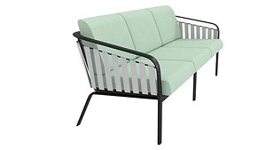 3D model Tropitone Trelon Three Seat Cushion Sofa