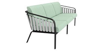 Tropitone Trelon Three Seat Cushion Sofa