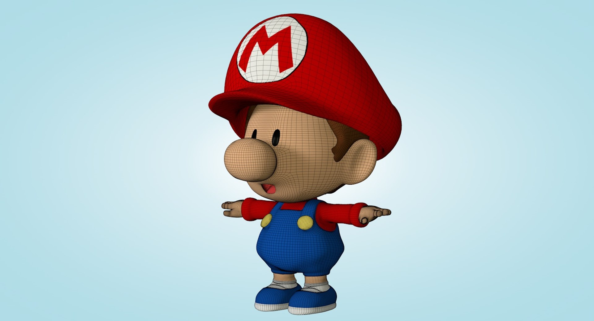 3d characters mario bros model