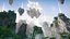 天空之城奇幻魔法城堡仙侠山脉峡谷地形山地神话天宫帕拉
