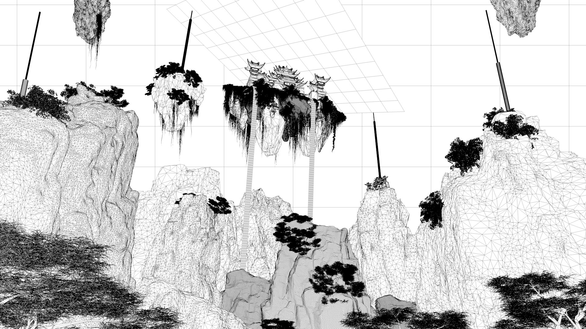 3D Castle in the Sky fantasy magic castle Xian Xia mountains canyon terrain Mountain myth Tiangong pala model https://p.turbosquid.com/ts-thumb/Fm/bfWTRy/YK/6/png/1697011144/1920x1080/fit_q87/d59e1bf877e3830cd7d7f66c2272c66d61a2650c/6.jpg