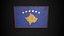 Old Picture Frame With Kosovo  Flag - Game Ready PBR Low-poly 3D Model