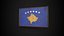 Old Picture Frame With Kosovo  Flag - Game Ready PBR Low-poly 3D Model