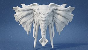 Elephant Head Wall Mount