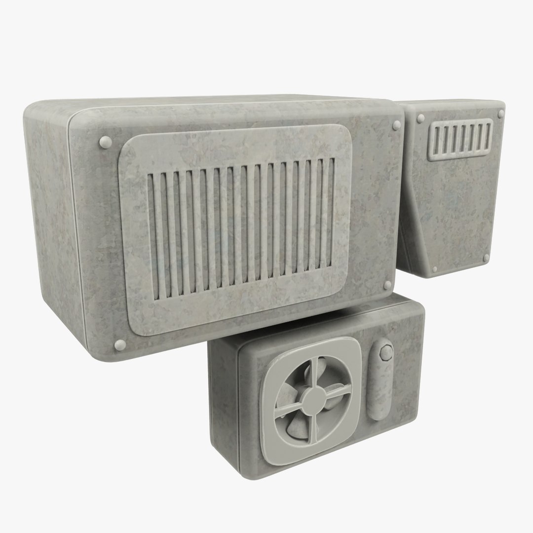 Ventilation Boxes Model - TurboSquid 1236008