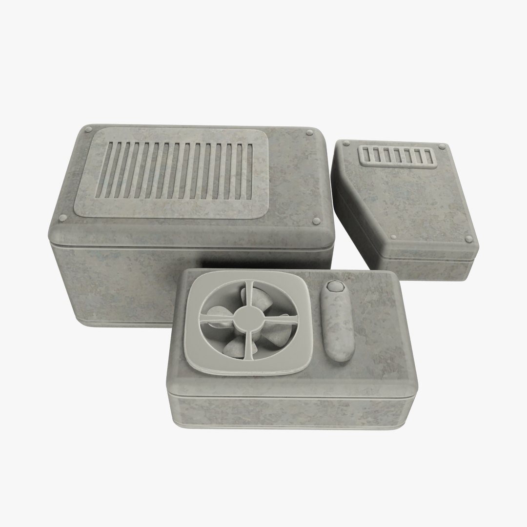 Ventilation Boxes Model - TurboSquid 1236008