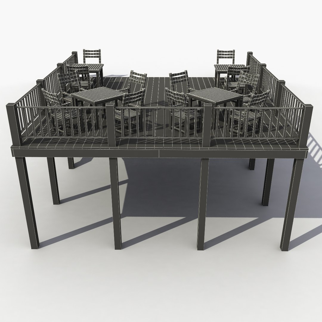 3d Terrace 2 Model