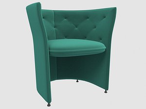 fogia niche armchair blue 3D