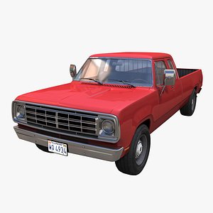 Dodge ram d100 pbr 3D model