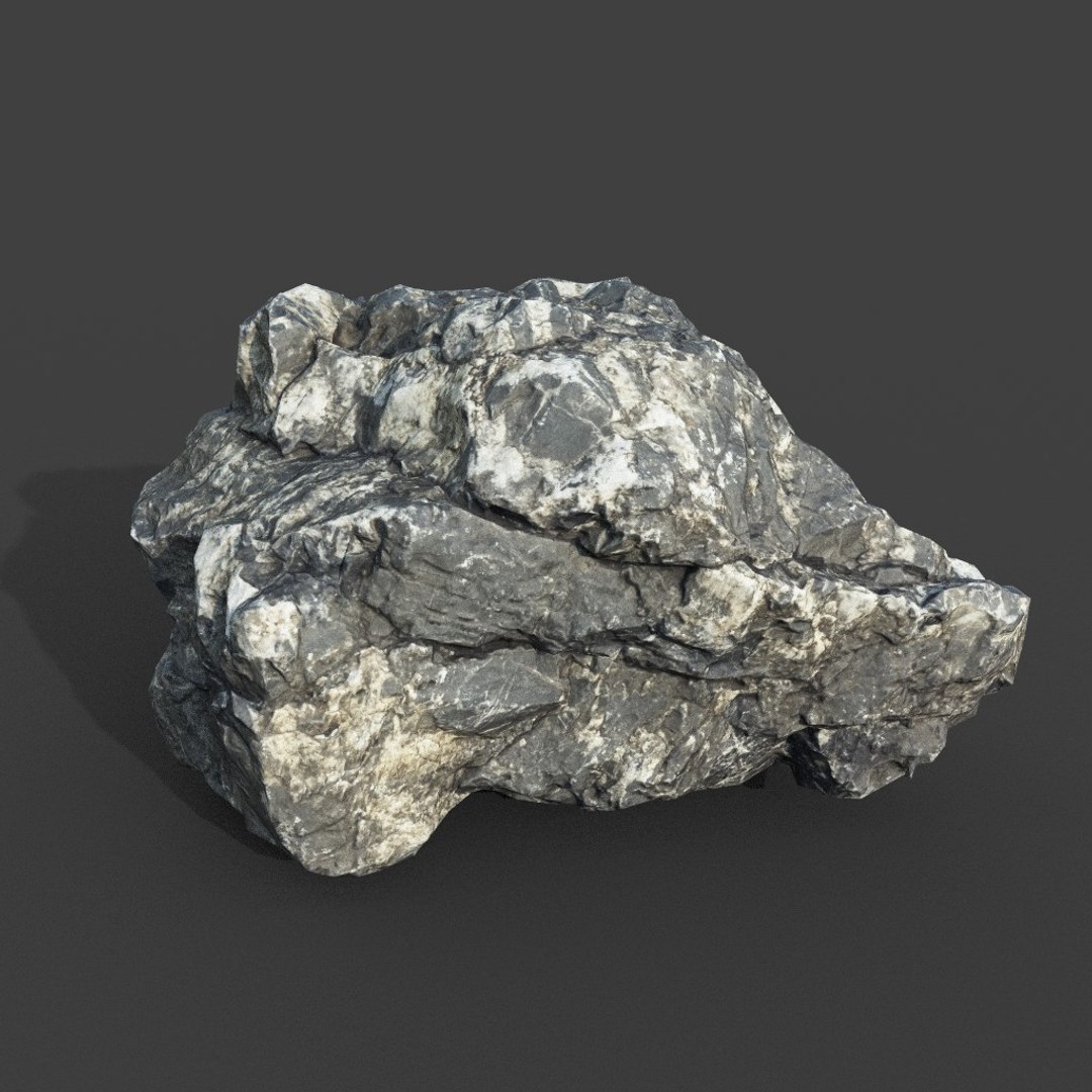 3D 8 Low Poly PBR Gray Sharp Rock Photogrammetry Model - TurboSquid 2163022