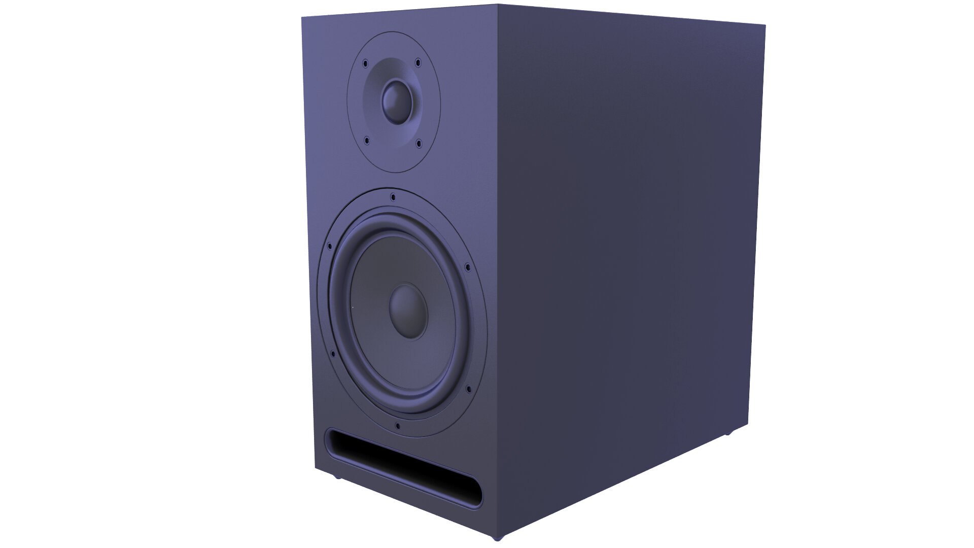 3D Rectangular Bass Reflex Bookshelf Speaker 178 - TurboSquid 2403735