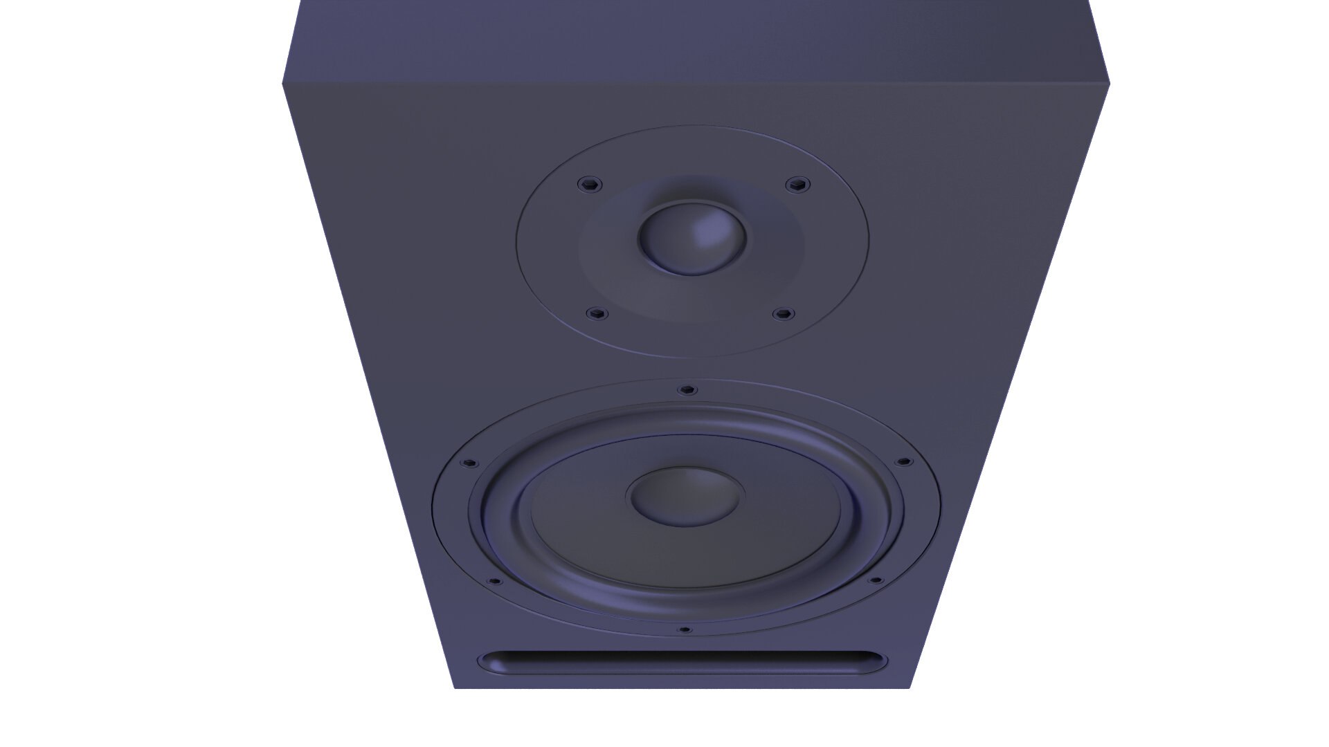 3D Rectangular Bass Reflex Bookshelf Speaker 178 - TurboSquid 2403735