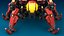 3D Stylized Sci Fi Mech Robot Asset model
