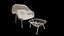 Modelo 3D de sillón acogedor