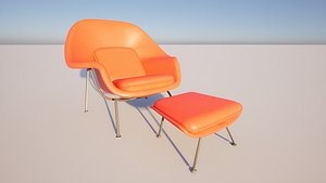 Cozy Lounge Chair 3D Model 3D