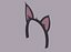 Tiara com orelhas de gato