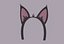 Tiara com orelhas de gato