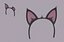 Tiara com orelhas de gato
