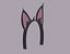 Tiara com orelhas de gato