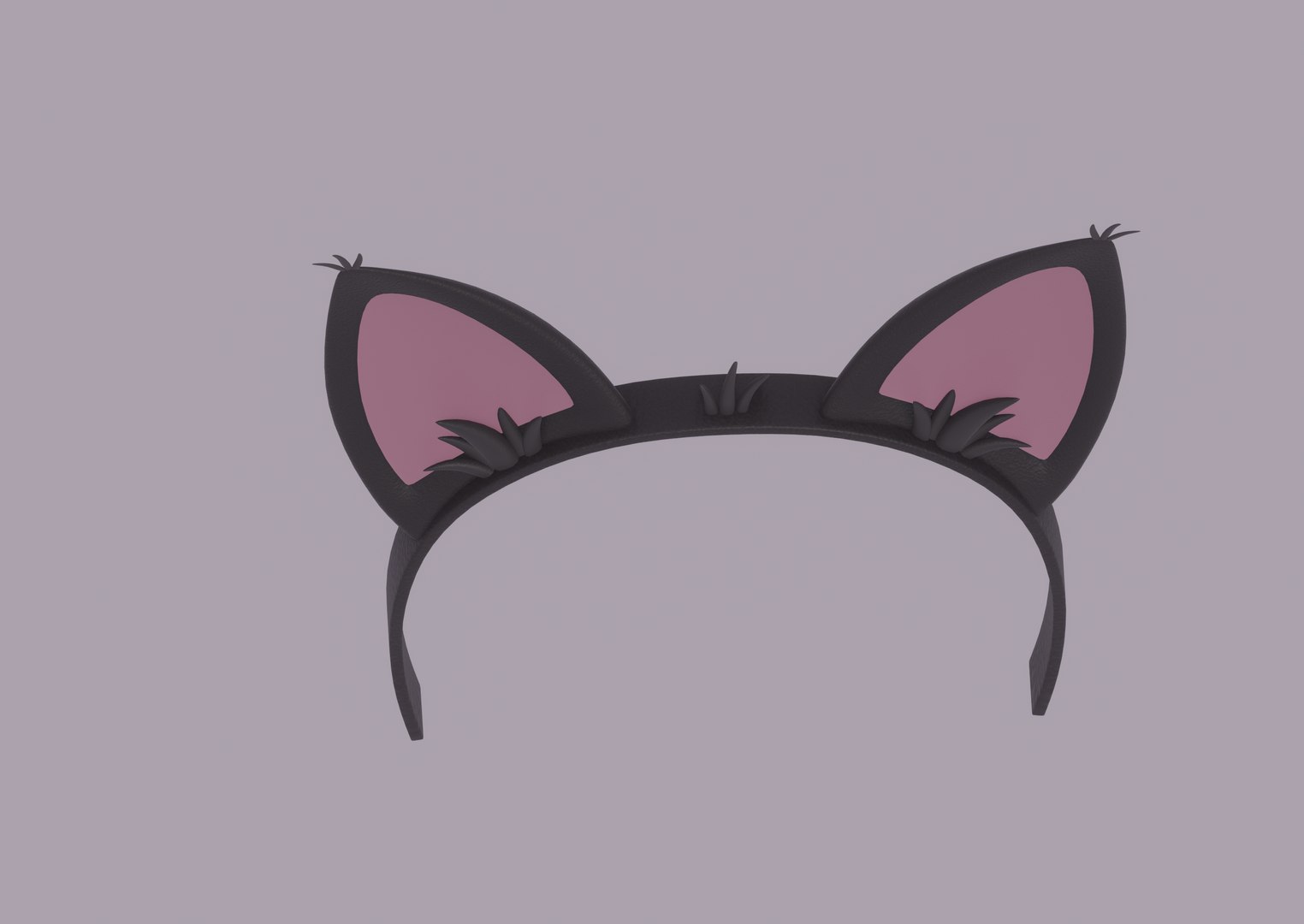 3d Cat Ears Headband Turbosquid 2198454 7549