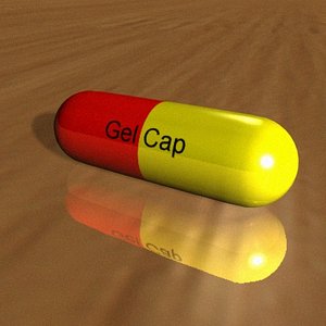 professionally gel capsule 3d model