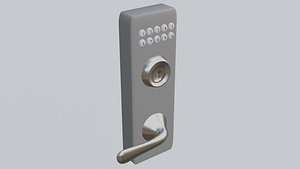 3D model Handle with code OBJ and BLENDER