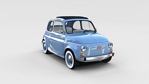 3d model 1957 fiat 500 nuova