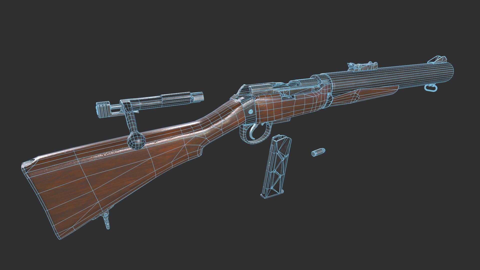 3D Model DeLisle Commando TurboSquid 2039861