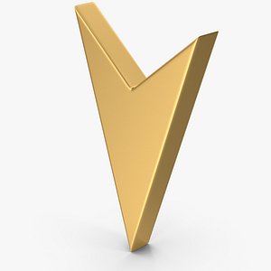 3D Gold Arrow Pin