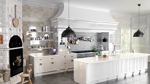 Scandinavian Living Room Kitchen