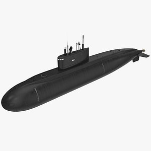 diesel electric submarine kilo 3D model