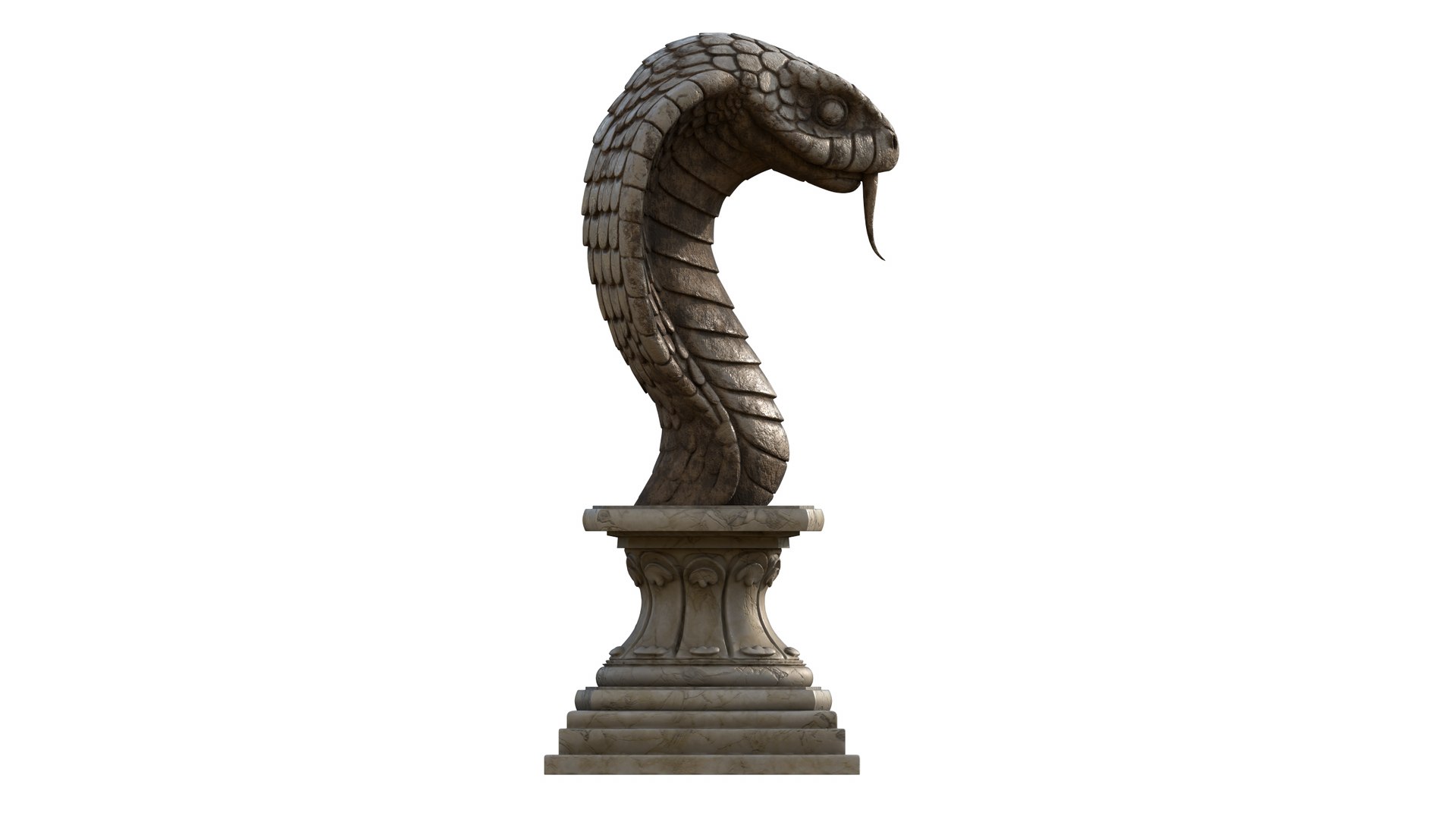 3D King Cobra statue  for render and 3d printing https://p.turbosquid.com/ts-thumb/Fn/Ux4YTc/yi/render_09/png/1753935661/1920x1080/fit_q87/5482d3bf0c9c8bc60e1ba41ad04fdda18b76705a/render_09.jpg