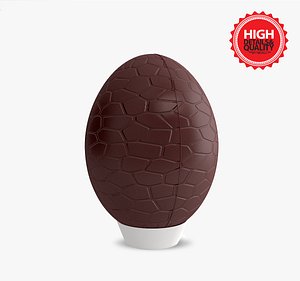 chocolate egg 3d max