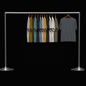 3D TShirt On Steel Hanger