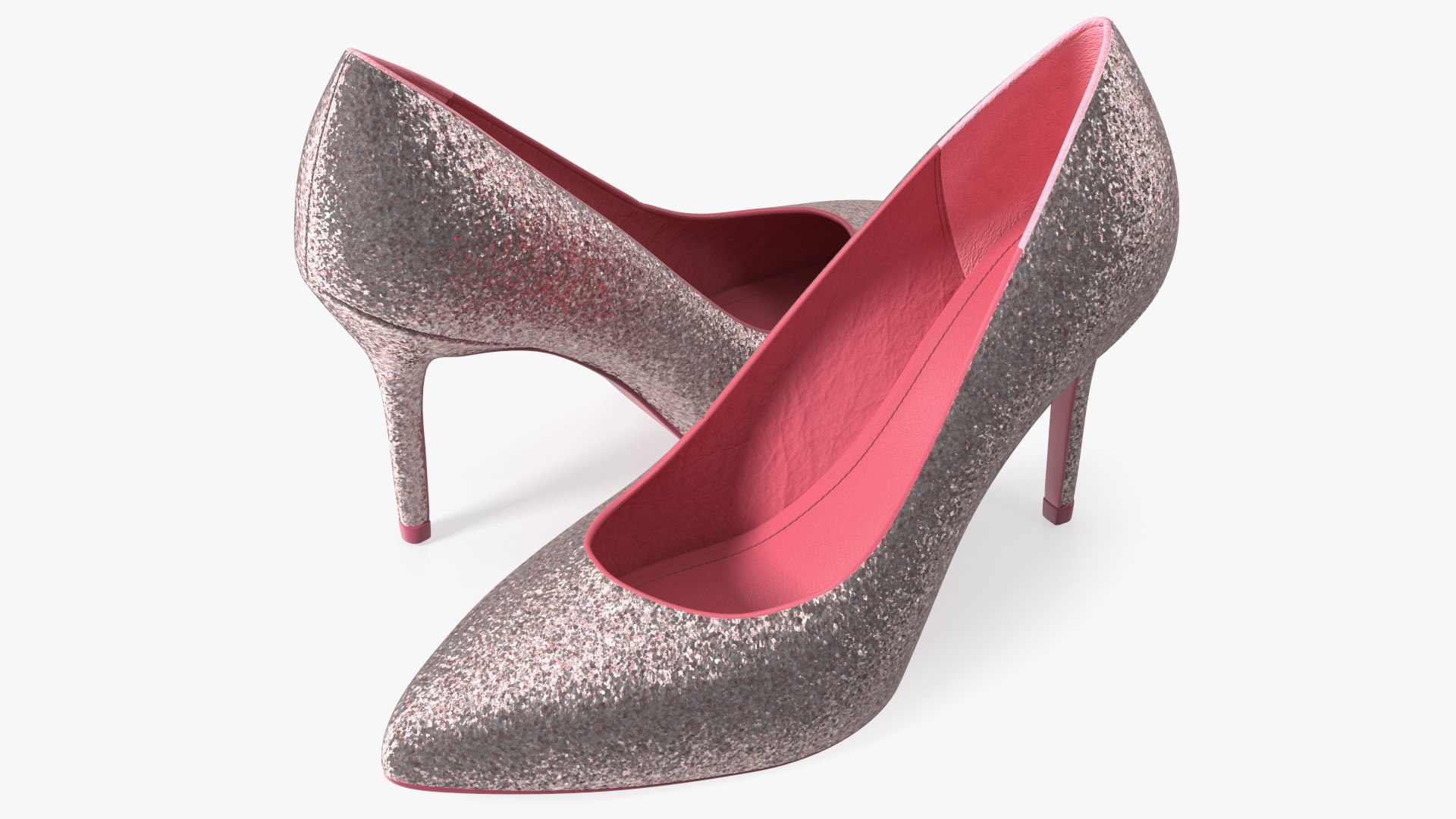 Glitter Shoes 3D model preview