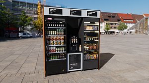 PBR-Self-service beverage cabinet combination