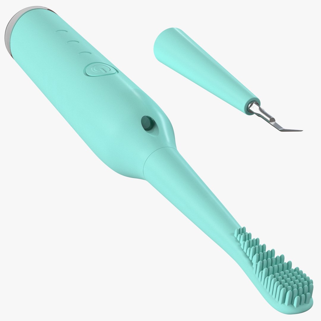 Electric Calculus Remover with Toothbrush Set 3D model preview