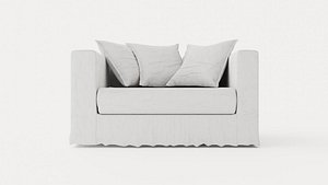 Le Grand Air Loveseat Linen Natural Blonde