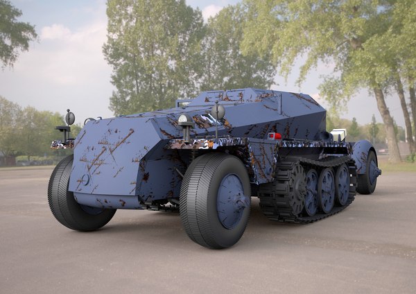 replica sdkfz 250 military vehicle 3D