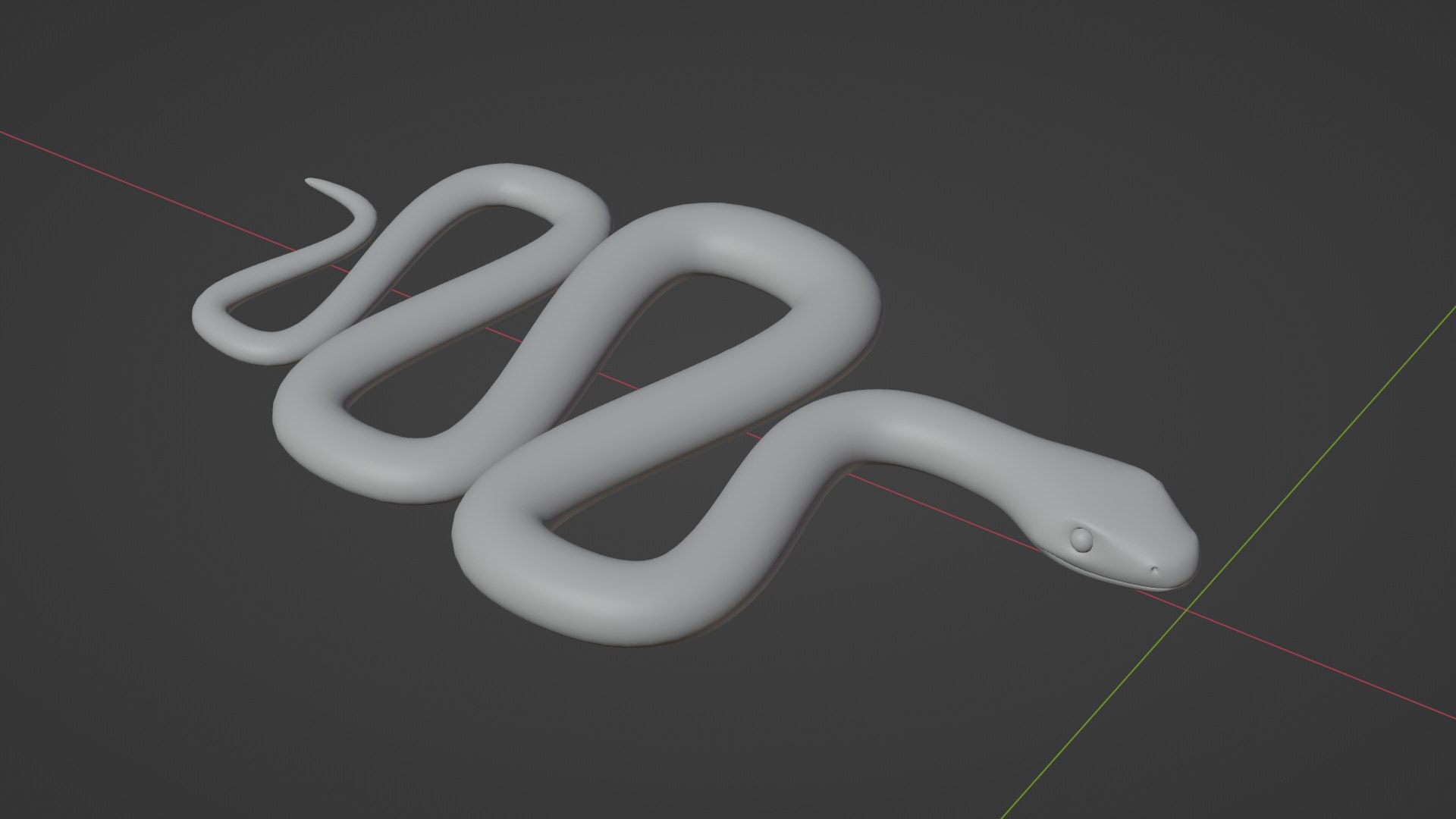 3D Snake Procedural - TurboSquid 2155687