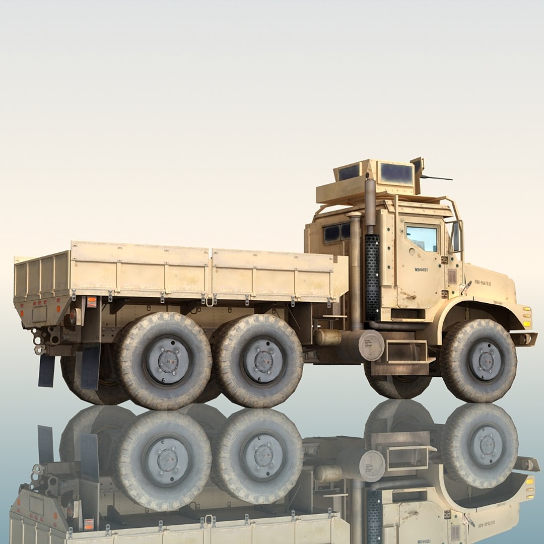 oshkosh mtvr military cargo truck 3d max