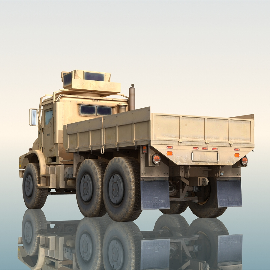 oshkosh mtvr military cargo truck 3d max