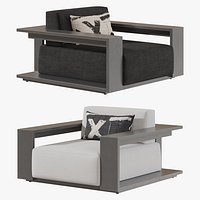 RH BAHIA LOUNGE CHAIR Aluminum