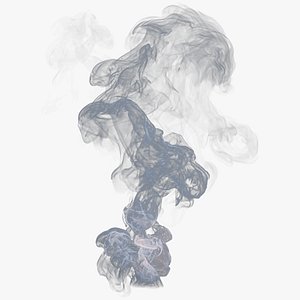 600 frames of low rez 3D Wispy Smoke - VDB Model