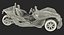 Polaris Slingshot Trike Rigged modelo 3D