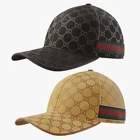 Gucci Original GG Canvas Baseball Hat with Web Black