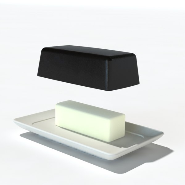 butter dish 3d model