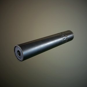 silencer 3d model