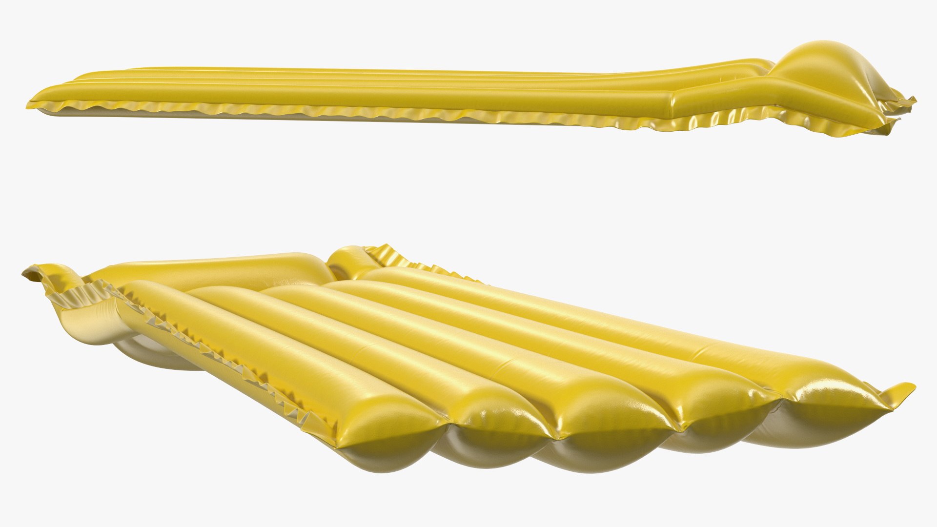 Yellow Vinyl Inflatable Sea Bed 3D model - TurboSquid 2146862